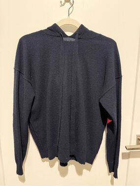 Zadig & Voltaire Navy Cashmere Hoodie - XS